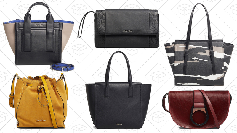 Mirian Small Tote, $59 | Keyla Suede Bucket Bag, $94 | Misha Clutch, $39 | Studded Large Tote Bag, $79 | Marissa Camo Medium Tote, $69 | Industrial Ring Clutch, $94